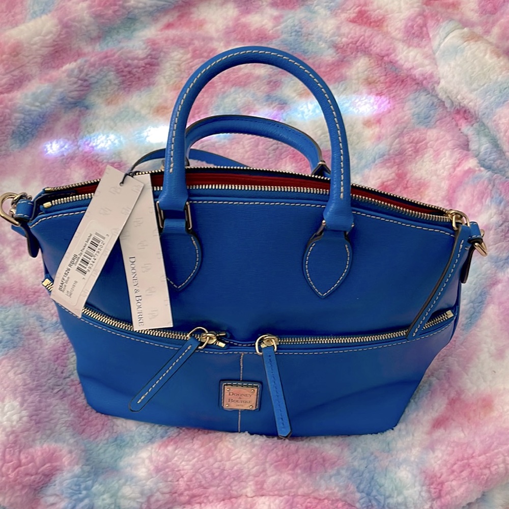 Dooney & Bourk Double Zip Pocket Satchel